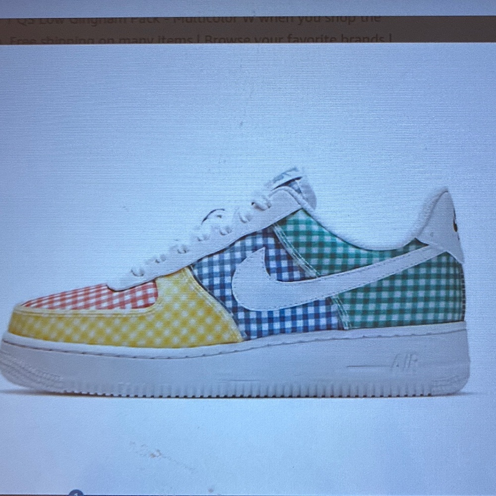 Nike Air Force 1 Gingham Pack Sneakers Coquette/Cottage core